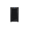 Szafa stojąca 19 cali 22U 600x800 drzwi szklane LCD (flat pack) v2 czarna-10164849