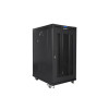 Szafa stojąca 19 cali 22U 800x1000 drzwi perforowane LCD (flat pack) V2 czarna-10164857