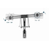 Uchwyt ścienny na 2 monitory 17-32 cali 8kg-10165328