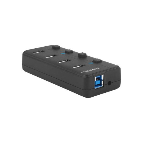 Hub USB 4 porty Mantis 2 USB 3.0 z włącznikiem + zasilacz -1010200