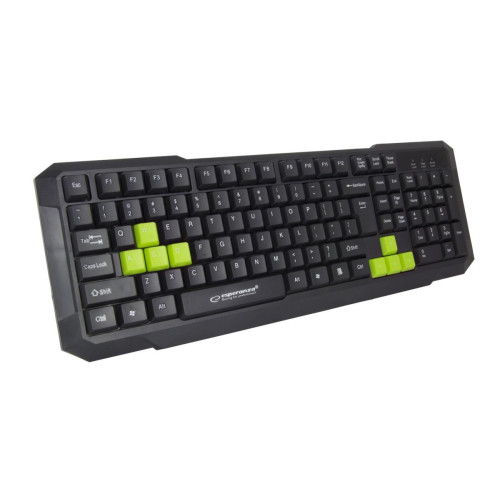 Klawiatura przewodowa Gaming Usb Aspis Zielona-1010794