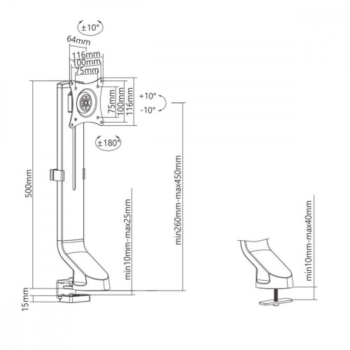 Uchwyt Monitora 17-32 8 kg MC-853-1010887