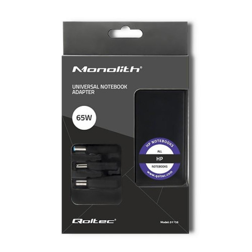 Zasilacz specjalizowany do HP | 65W | 3 wtyczki | + kabel zasilający-1011017
