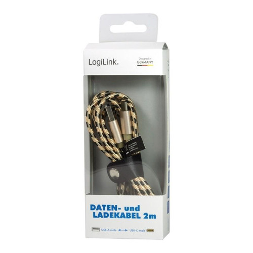Kabel USB 2.0 A męski do USB-C męski, dł. 2m-1012600