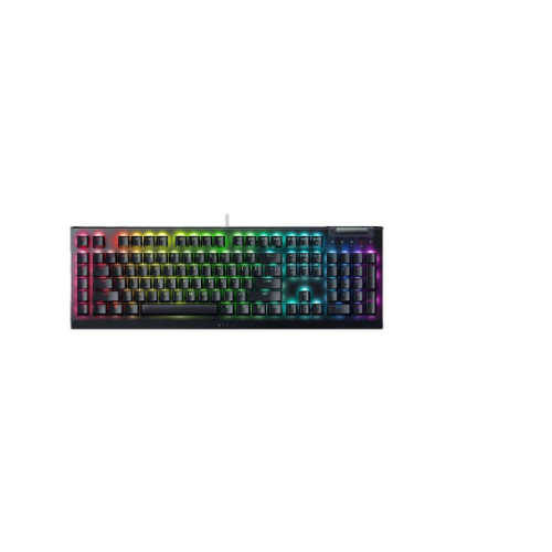 Mechaniczna klawiatura do gier Razer BlackWidow V4 X, żółty przełącznik, układ amerykański, przewodowy, czarny Razer-101