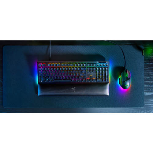 Mechaniczna klawiatura do gier Razer BlackWidow V4 X, żółty przełącznik, układ amerykański, przewodowy, czarny Razer-10133556
