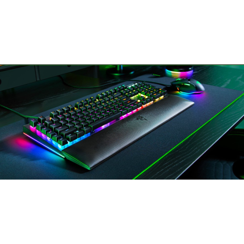 Mechaniczna klawiatura do gier Razer BlackWidow V4 X, żółty przełącznik, układ amerykański, przewodowy, czarny Razer-10133560
