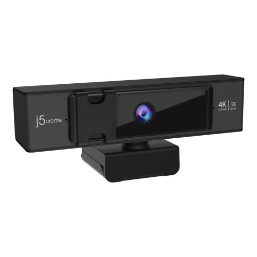 Kamera j5create USB 4K Ultra HD Webcam with 5x Digital Zoom Remote Control USB-C/USB 2.0; kolor czarny JVCU435-N-10138708