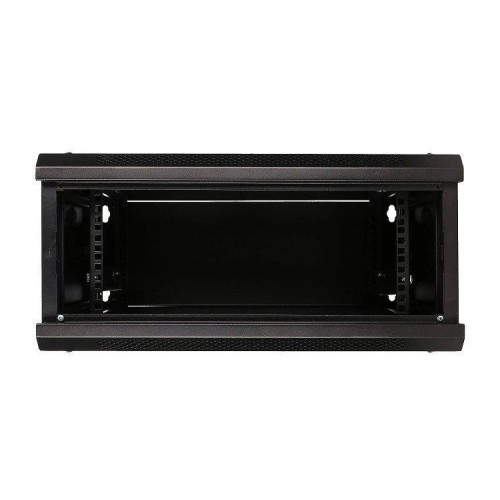 Szafka wisząca rack 4U 600x450 czarna szklane drzwi-10156277