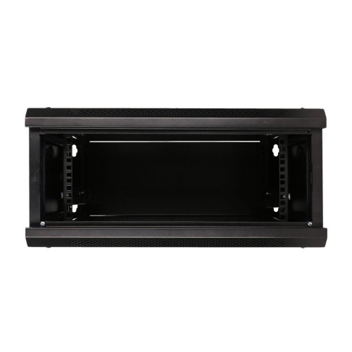 Szafka wisząca rack 4U 600x450 czarna szklane drzwi-10156285