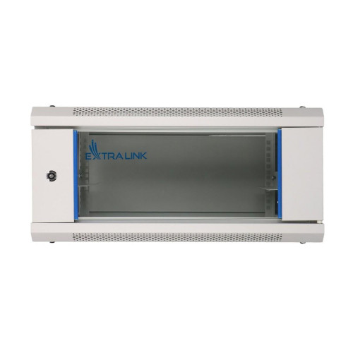 Szafka wisząca rack 4U 600x450 szara szklane drzwi-10156313