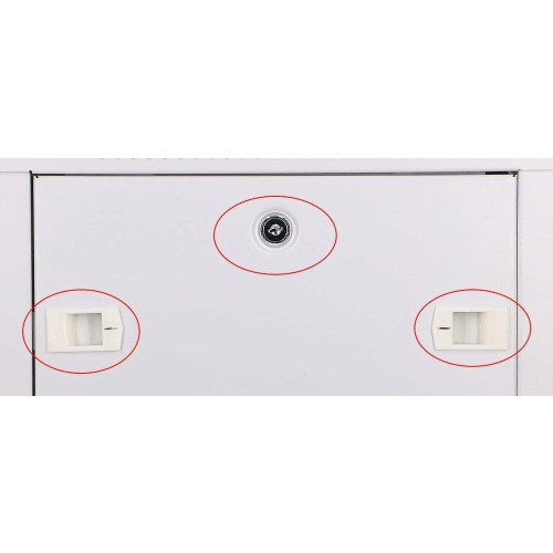 Szafka wisząca rack 4U 600x450 szara szklane drzwi-10156321