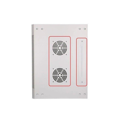 Szafka wisząca rack 4U 600x450 szara szklane drzwi-10156323