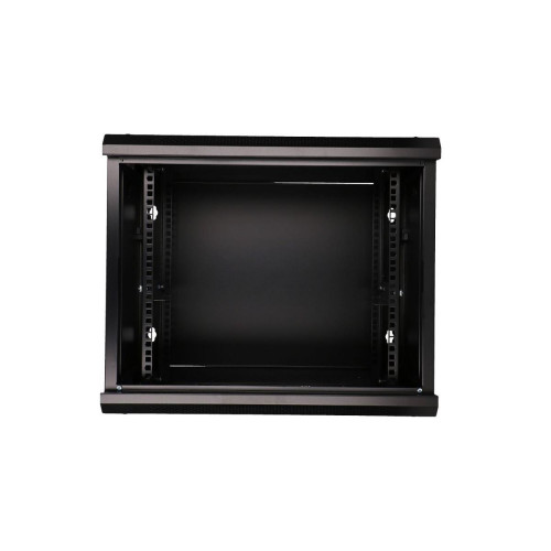 Szafka wisząca rack 9U 600x600 czarna szklane drzwi-10156339