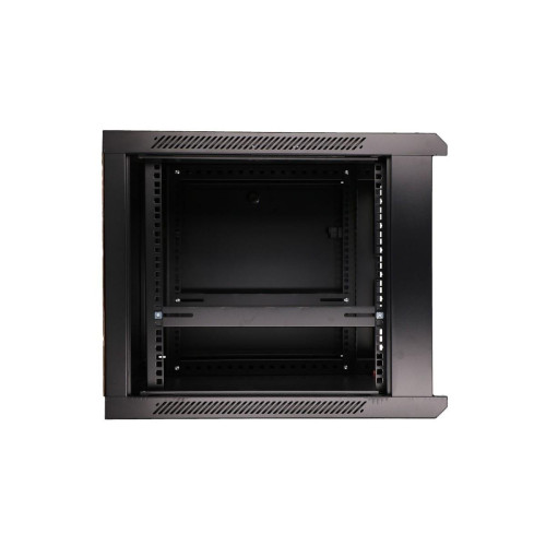 Szafka wisząca rack 9U 600x600 czarna szklane drzwi-10156342