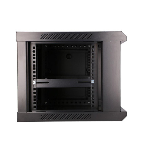 Szafka wisząca rack 6U 600x450 czarna szklane drzwi-10156353