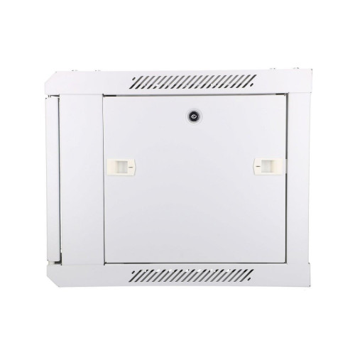 Szafka wisząca rack 6U 600x450 szara szklane drzwi-10156366