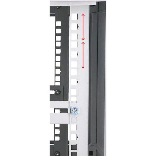 Szafka wisząca rack 6U 600x450 szara szklane drzwi-10156369