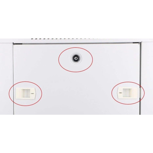 Szafka wisząca rack 6U 600x450 szara szklane drzwi-10156370