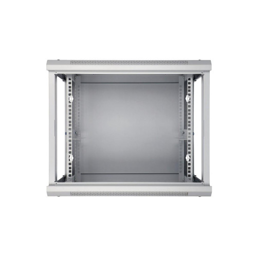 Szafka wisząca rack 9U 600x450 szara szklane drzwi-10156386