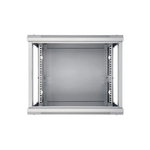Szafka wisząca rack 9U 600x450 szara szklane drzwi-10156392