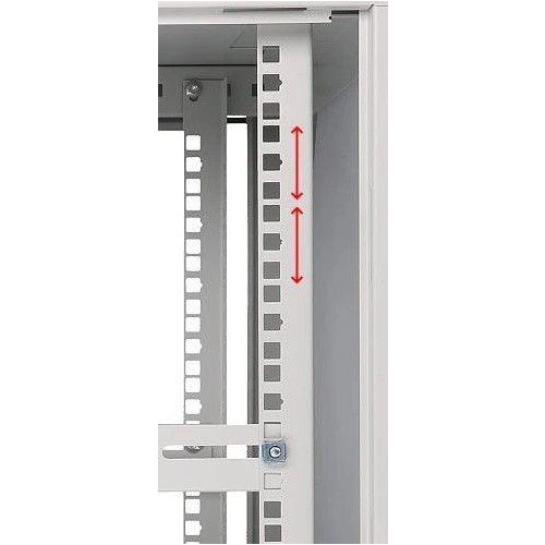 Szafka wisząca rack 9U 600x450 szara szklane drzwi-10156393