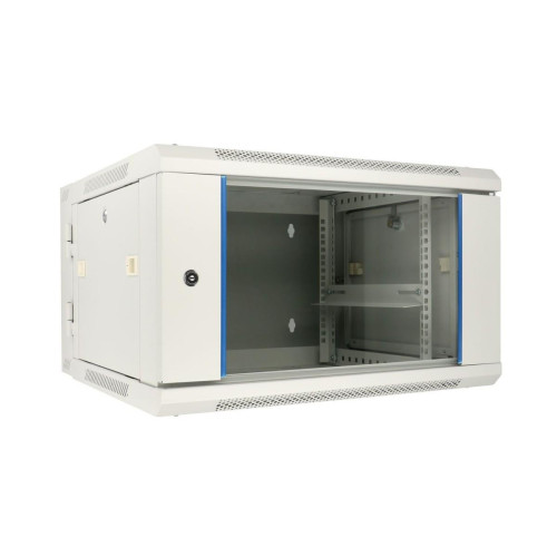 Szafka wisząca rack 6U 600x600 szara dwusekcyjna -10156418