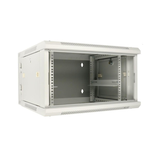 Szafka wisząca rack 6U 600x600 szara dwusekcyjna-10156419