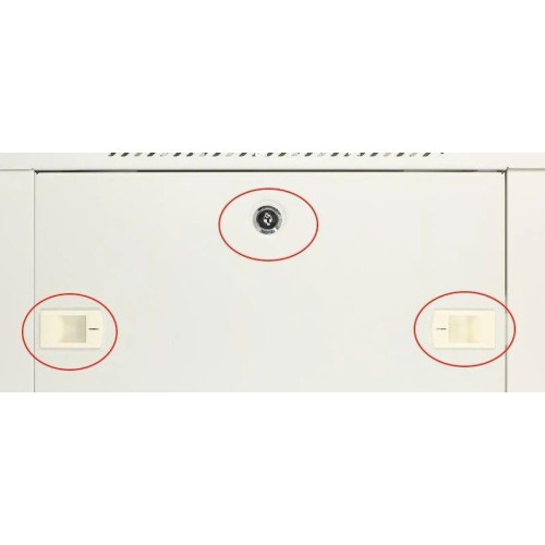 Szafka wisząca rack 6U 600x600 szara dwusekcyjna-10156428