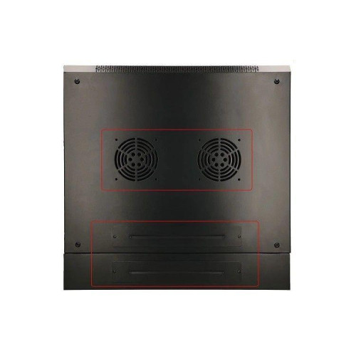 Szafka wisząca rack 9U 600x600 czarna dwusekcyjna-10156442