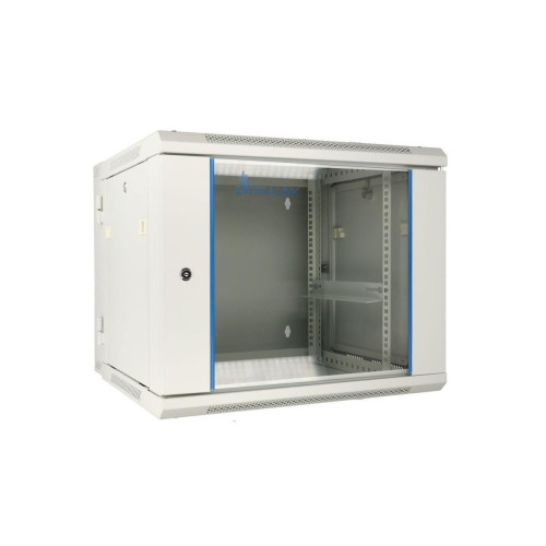 Szafka wisząca rack 9U 600x600 szara dwusekcyjna -7811516