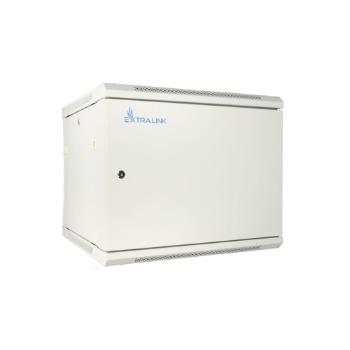 Szafka wisząca rack 9U 600x450 szara metalowe drzwi-10156482