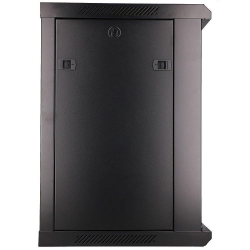Szafka wisząca rack 12U 600x450 czarna szklane drzwi-10156518