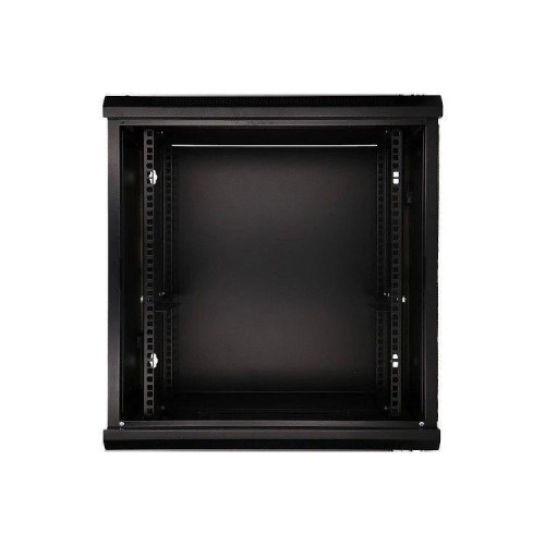 Szafka wisząca rack 12U 600x450 czarna szklane drzwi-10156522