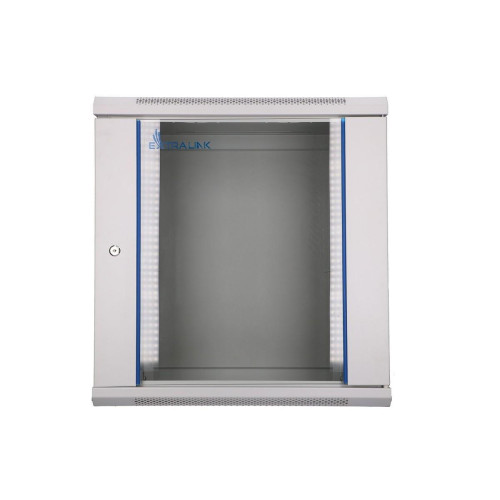 Szafka wisząca rack 12U 600x600 szara szklane drzwi-10156564