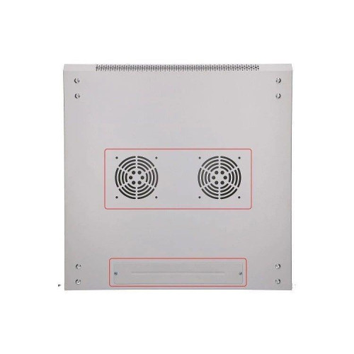 Szafka wisząca rack 12U 600x600 szara szklane drzwi-10156573