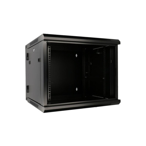 Szafka wisząca rack 12U 600x600 czarna dwusekcyjna-10156577