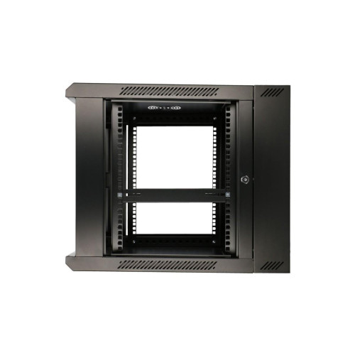 Szafka wisząca rack 12U 600x600 czarna dwusekcyjna-10156581