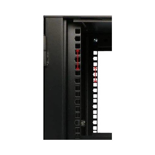 Szafka wisząca rack 12U 600x600 czarna dwusekcyjna-10156585