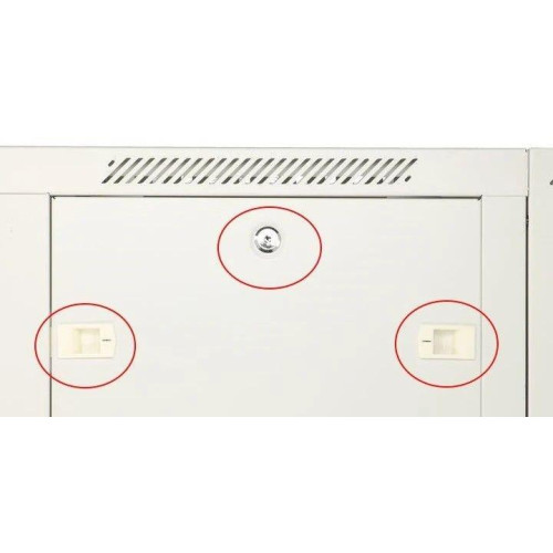Szafka wisząca rack 12U 600x600 szara dwusekcyjna-10156597