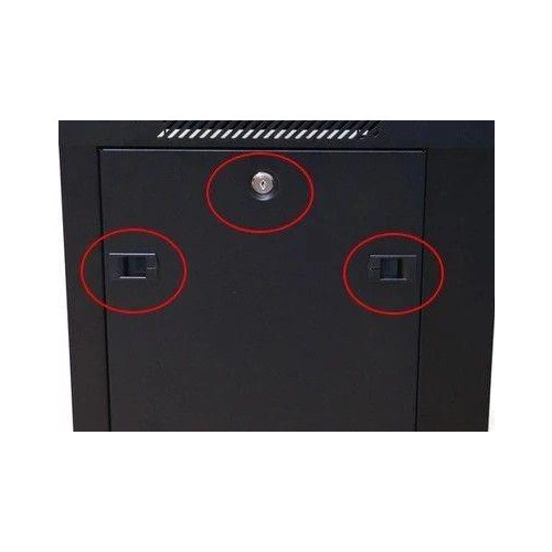 Szafa rack 15U 600x600mm czarna wisząca-10158147