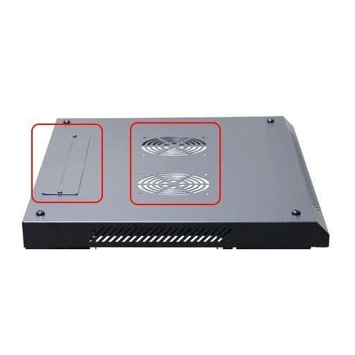 Szafa rack 15U 600x600mm czarna wisząca-10158149