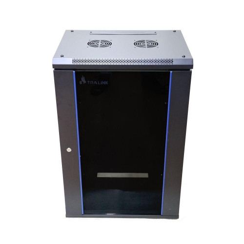 Szafa rack 18U 600x450mm czarna wisząca-10158152