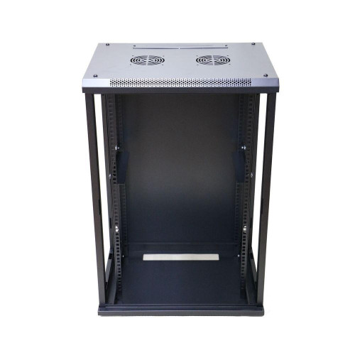 Szafa rack 18U 600x600mm czarna wisząca-10158296