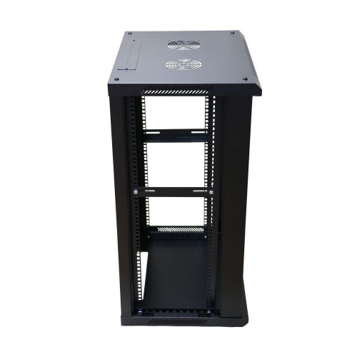 Szafa rack 15U 600x450mm czarna wisząca-10158310