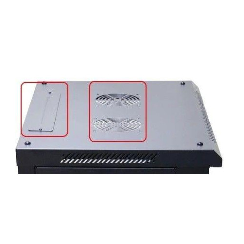 Szafa rack 15U 600x450mm czarna wisząca-10158314