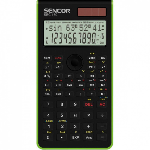 Kalkulator szkolno - naukowy SEC 160 GN 12+10 cyfrowy wys. LCD -10159850