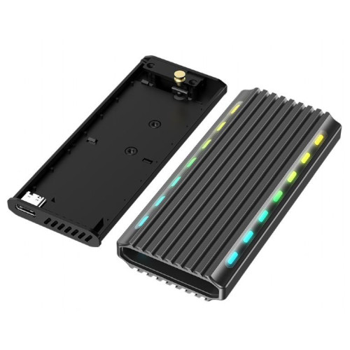 Obudowa dysku M.2 NVME Aluminiowa LED USB 3.1-10160051