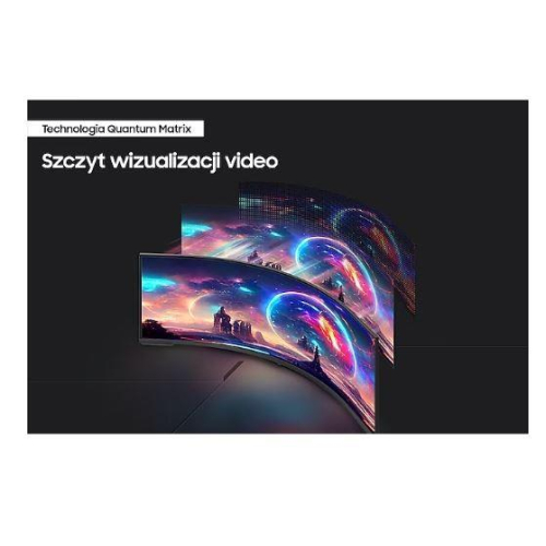 Samsung Monitor 57 cali G95NC VA 7680x2160 DUHD 32:9 3xHDMI 1xDP 2xUSB 3.0 KVM 1ms 240Hz HAS Gaming zakrzywiony 3Yd2d-10