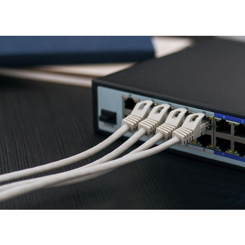 Kabel sieciowy CAT6 UTP (U/UTP) V2 wewnętrzny 100M skrętka-10162201